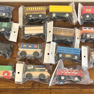 Pre-School Wooden Train Engines, Cars - Magnetic - Melissa & Doug