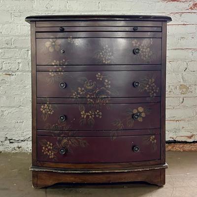 Pulaski Furniture Hand Painted West Indies Style Chest of Drawers with Brushing Slide