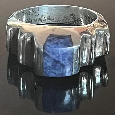 Mexican Sterling Silver .925 Lapis Lazuli Ring
