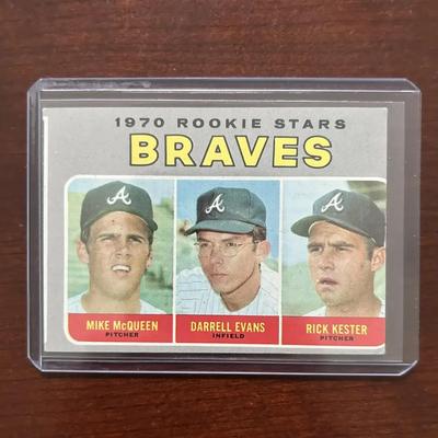 1970 Topps Baseball Card. Darrell Evans Rookie Card. Card #621