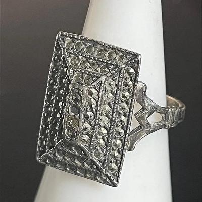 Sterling Silver Marcasite Ring