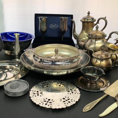 Silverplated Serveware Assortment