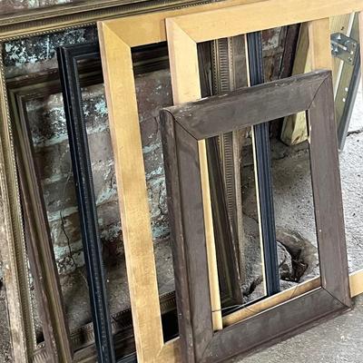 Medium Size Wooden Frames (6), Simple Designs, Some Vintage 