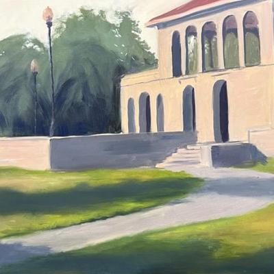 Larry Griggs Unframed Oil on Canvas Architectural View