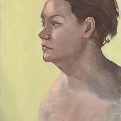 Larry Griggs Unframed Oil on Canvas, Woman’s Portrait 