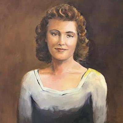 Larry Griggs Unframed Oil on Canvas, Woman’s Portrait 