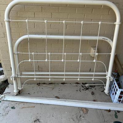Antique Iron Bed Frame $75 OBO