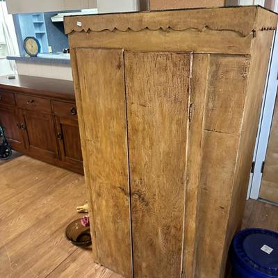 Multi shelf solid wood storage cabinet $40 OBO