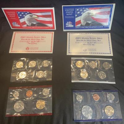 2003 Uncirculated Coin Set Philadelphia And Denver