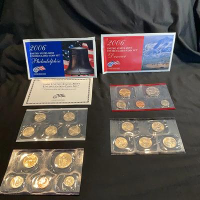 2006 United States Mint Uncirculated Coin Set Philadelphia And Denver