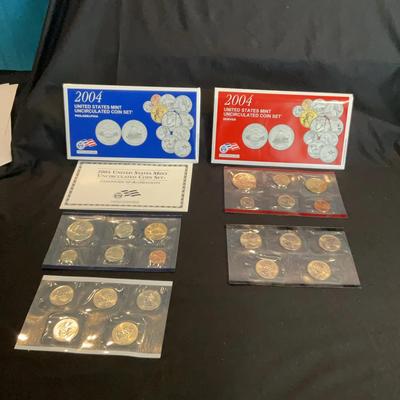 2004 United States Mint Uncirculated Coin Set Philadelphia And Denver