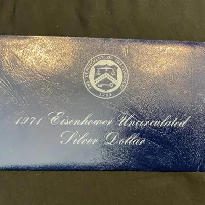 1971 Eisenhower Uncirculated Silver Dollar 