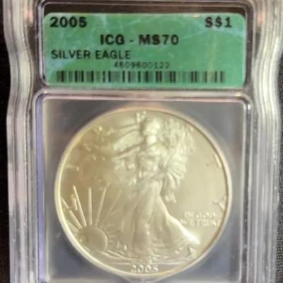 2005 Silver Eagle ICG – MS 70