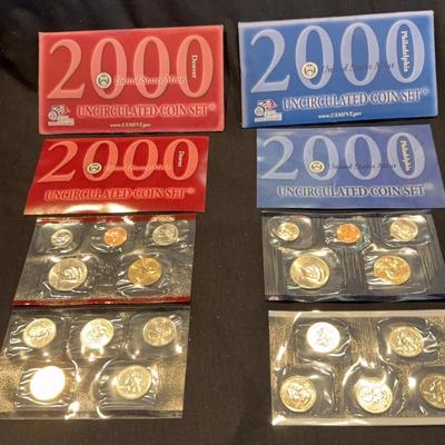 2000 Uncirculated Coin Set Denver And Philadelphia