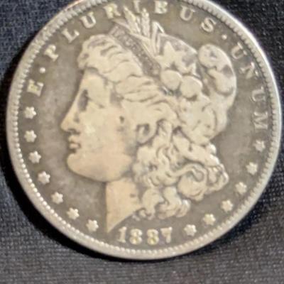 1887 Morgan Silver Dollar-New Orleans