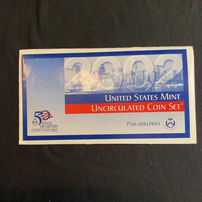 2002, United States Mint Uncirculated Coin Set – Philadelphia And Denver