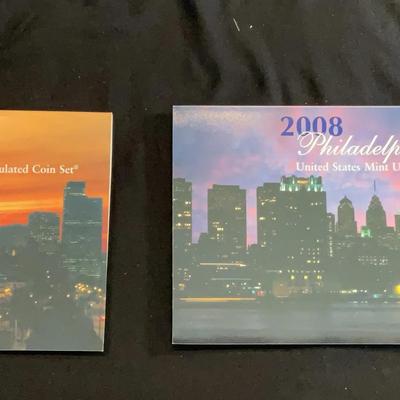 2008 Denver and￼ Philadelphia United States Mint Uncirculated Coin Set 
