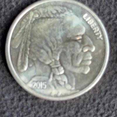 2015 1 oz .999 Fine Silver Buffalo Round 