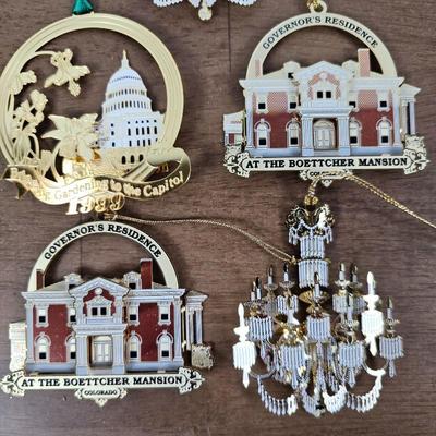 Lot #33 - Colorado Governor's Mansion Commemorative Ornaments. 