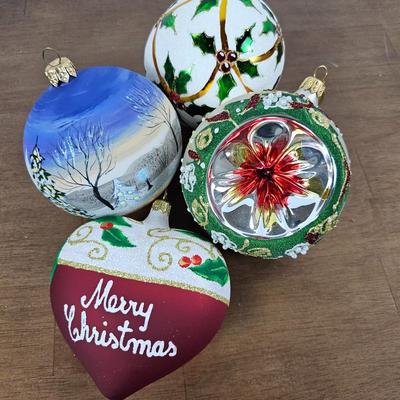 Lot #11 - Selection of Beautiful Hand Crafted Christmas Ornaments