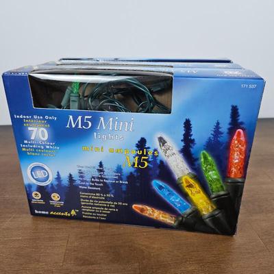 Lot #114 - Three Boxes Home Accents Holiday 70 LED M5 Mini Lights – Multicolor Indoor String Lights