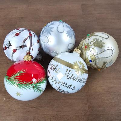 Lot #5 - Glass Christmas Ornaments Variety
