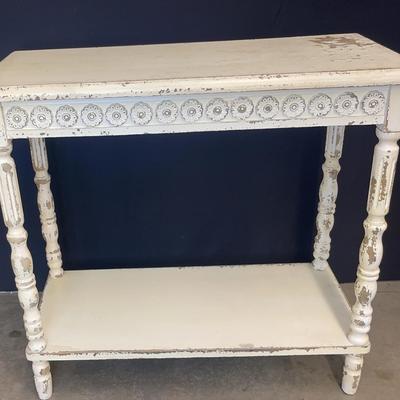 Small Wood Table in White