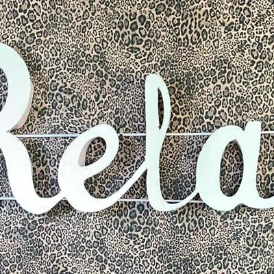 Relax Metal Wall Sign 