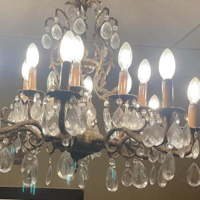 Large Crystal Chandelier 
