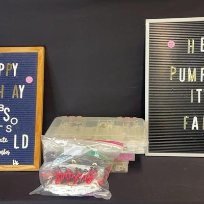 Letter Boards with Letters