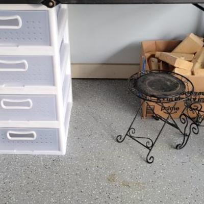 Sale Photo Thumbnail #207: Plant Stands and Organizer 