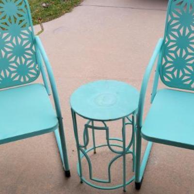 Sale Photo Thumbnail #243: MCM Style Metal Patio Set