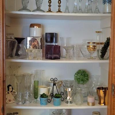 Sale Photo Thumbnail #39: Glassware and Candles 