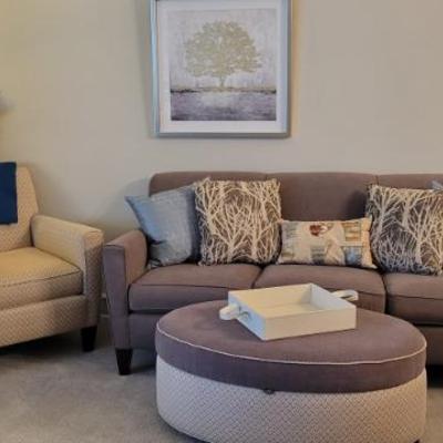 Sale Photo Thumbnail #31: England Incorporated Sofa and Ottoman  