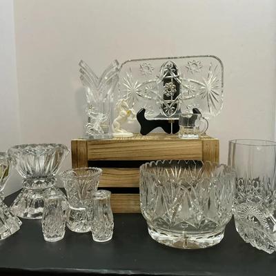 10pc Crystal Glassware