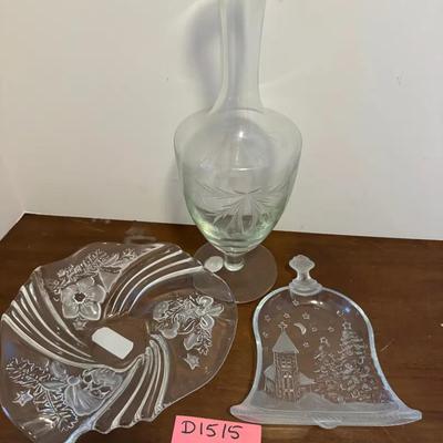 Lot Of Crystal Dishes, And Vase
