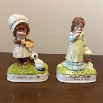 Vintage Holly hobbie figurine set of two