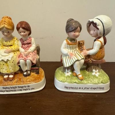 Set Of Two Holly Hobbie Figurines Vintage