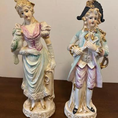 Pair Of Vintage Colonial Victorian Wales Figurines