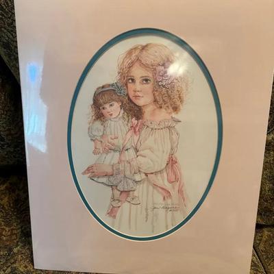 Jane Hagara Matted Print With Paperwork