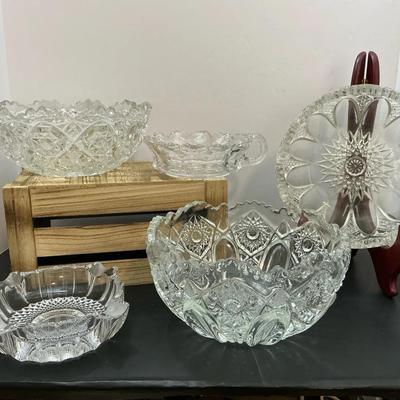 5pc Crystal Glassware
