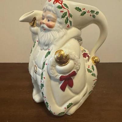 Lenox Holiday Santa Collection Pitcher