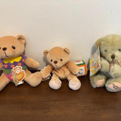 Lot of three plush cherished teddies