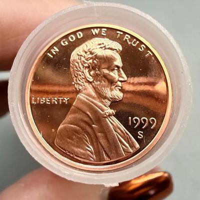 One Roll 1999 Proof Lincoln Pennies