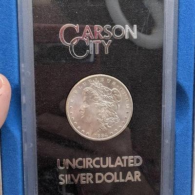 1884-CC Morgan Dollar In GSA Holder
