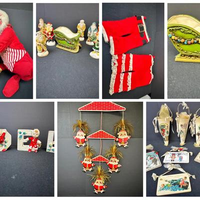 Vintage Christmas Items Annalee, Napco, Lipper & Mann & More
