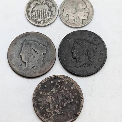 5 Antique Coins