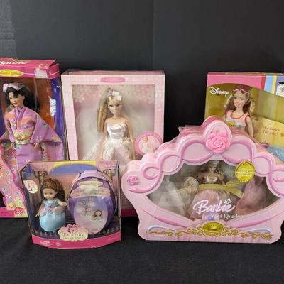 5 New In Pack Barbie Dolls