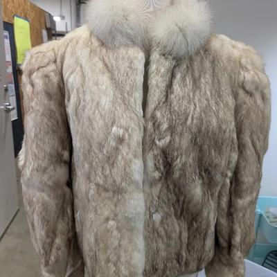 Womens Rabbit Fur Coat -Hong Kong-Size Medium 