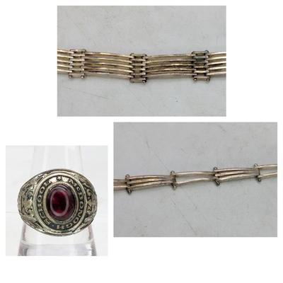 Sterling Silver Bracelets & Class Ring